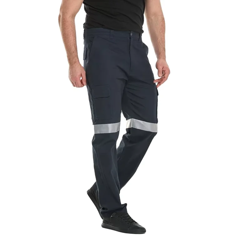 Industrial-Safety-Workwear-Multi-Tool-Pocket-Cargo-Pants-Hi-Vis-Reflective-Road-Construction-Field-Work-Pants