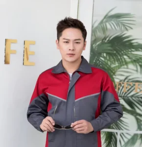 Industrial Workwear Uniforms Men Work Jackets Pants Safety Work Clothes with Logo Men Construction