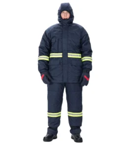 Insulated Breathable Nylon High Visibility Unisex Work Suit Windproof Waterproof Cold Storage Protective Clothing Reflective