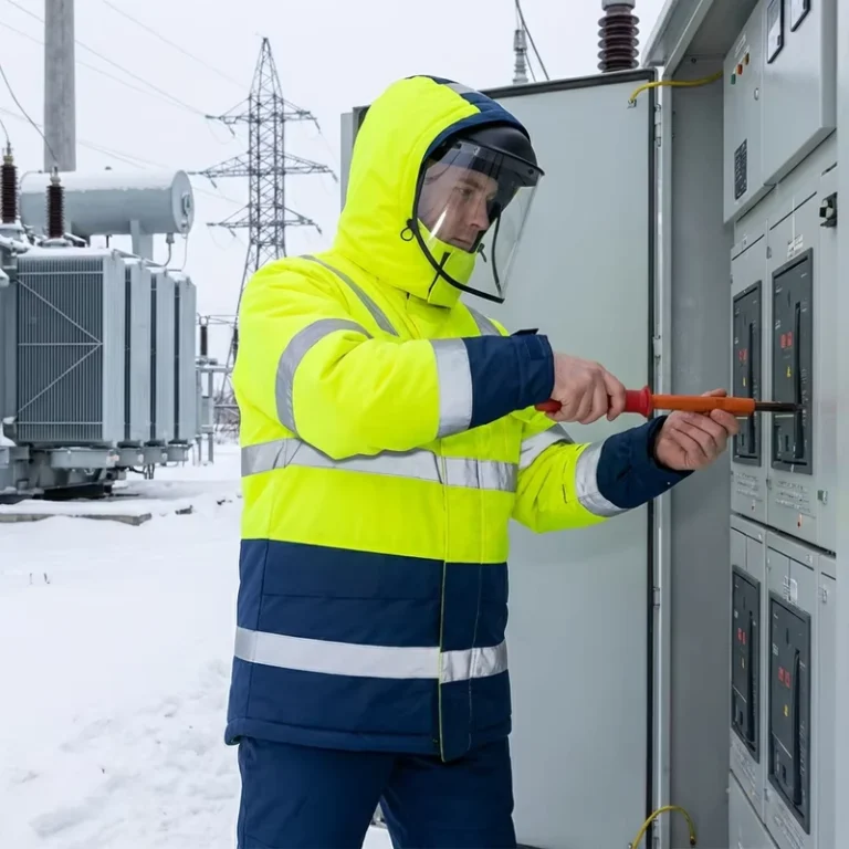 Insulated-Winter-Jacket-with-Waterproof-and-Oil-Proof-Protection-for-Oil-Gas-Cold-Industrial-Environments