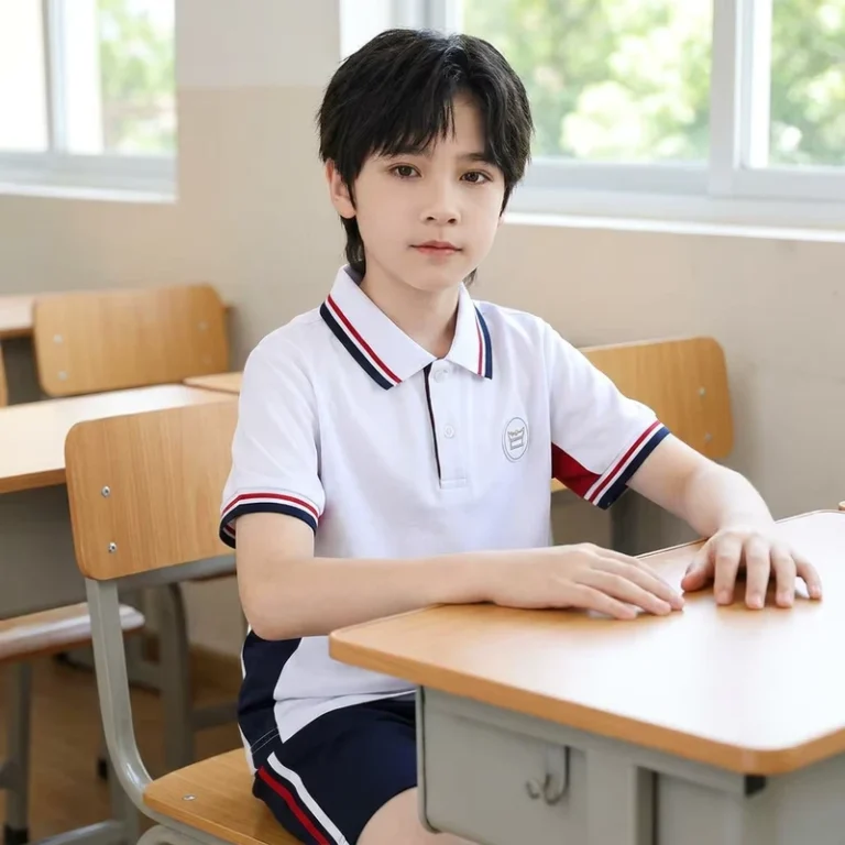 International-School-Uniform-Set-High-End-TR-Fabric-Summer-School-Wear-for-Boys-Girls-Breathable-Elegant-Drape-OEM-521001