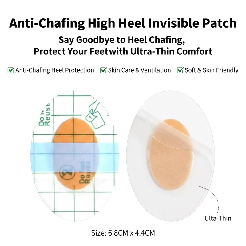 Invisible Anti friction High Heel Pads Ultra thin and Skin friendly Providing All day Foot Protection