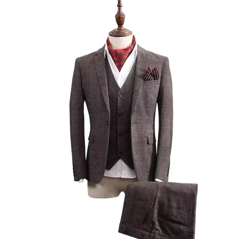 Italy-Style-Custom-Hand-Made-Tailor-Suit-Made-to-Measure-Men-Suit-Fishbone-Grain