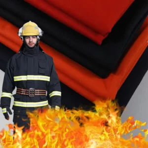 JHDTEX Cotton Polyester Nylon Para Meta Aramid Twill Plain Knit Woven Anti Static Fr Flame Retardant Resistant Fireproof Fabric