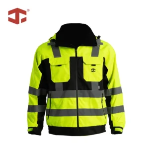 JIADE Flame Resistant Jacket Men FR Safety Jacket Antistatic Reflective Waterproof Construction Chemical Plant Workwear