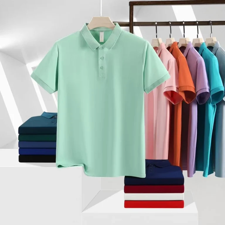 JNEI-150g-Mens-Travel-Polo-Shirt-Quick-Dry-Moisture-Wicking-Heat-Shielding-Easy-Clean-For-Airport-Commute