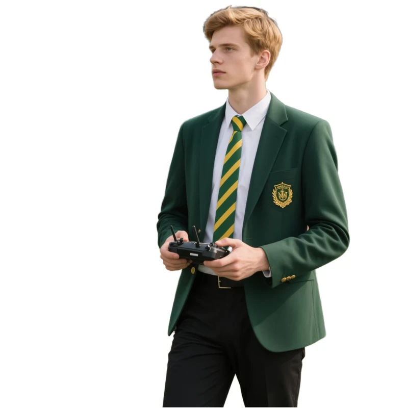 JXKRSZF Custom Made Polyester School Uniform Jacket and Pants Custom School Uniforms