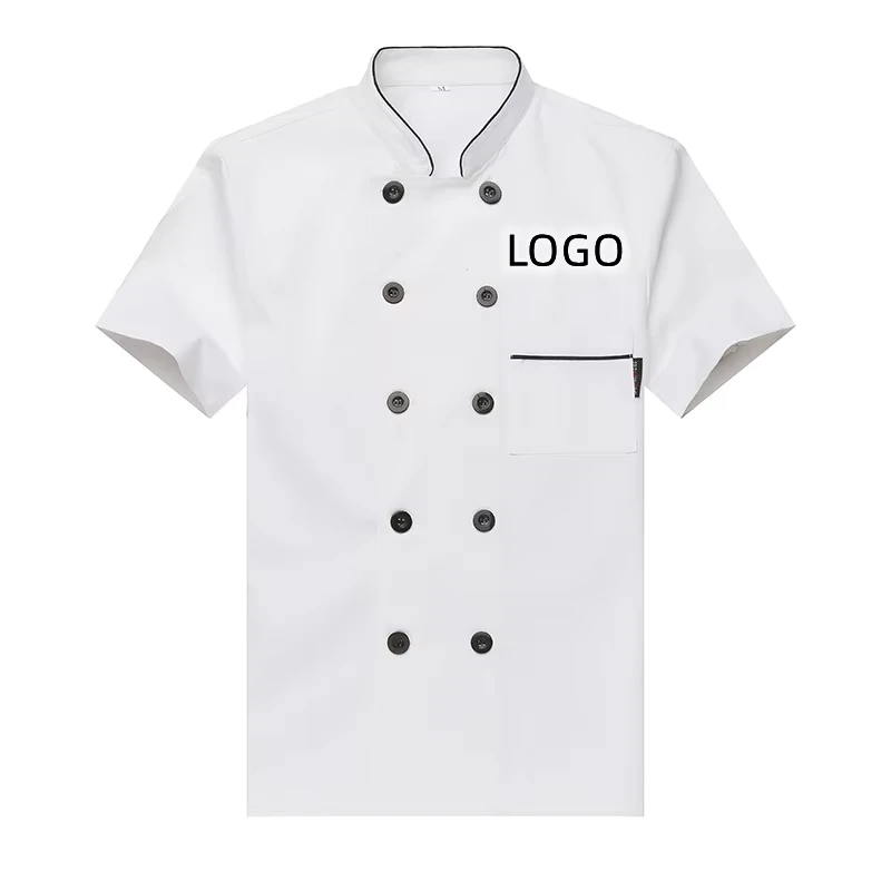 Japanese Kimono Sushi Chef Jacket Short Sleeve