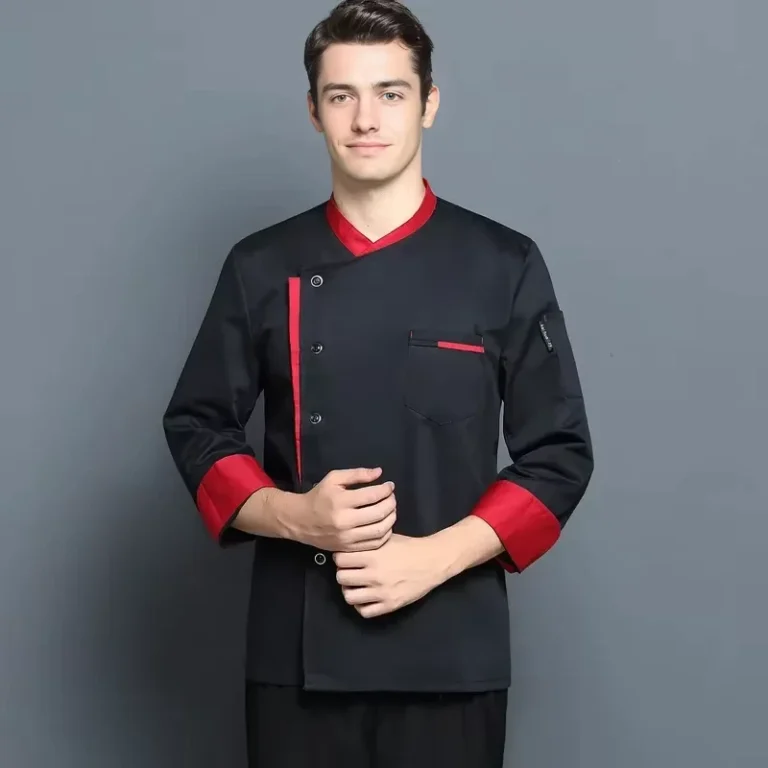 Japanese-Pastry-Restaurant-Uniformes-Des-Chef-Uniform-Kitchen-Uniform-Chaquetas-De-Chef-Coat-MenS-Chef-Jacket-Men-Hotel-Uniform