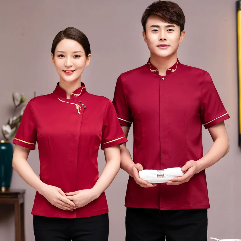 Japanese Restaurant Bar Waiter Receptionist and Hotel Manager Uniform Suit