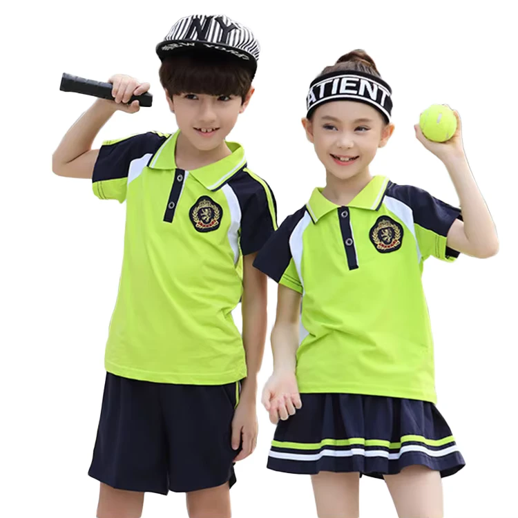 Kid-Student-Polo-Shirt-With-Custom-Logo-and-Solid-Color-Fashion-Kid-Boy-and-Girl-School-Uniforms-Custom