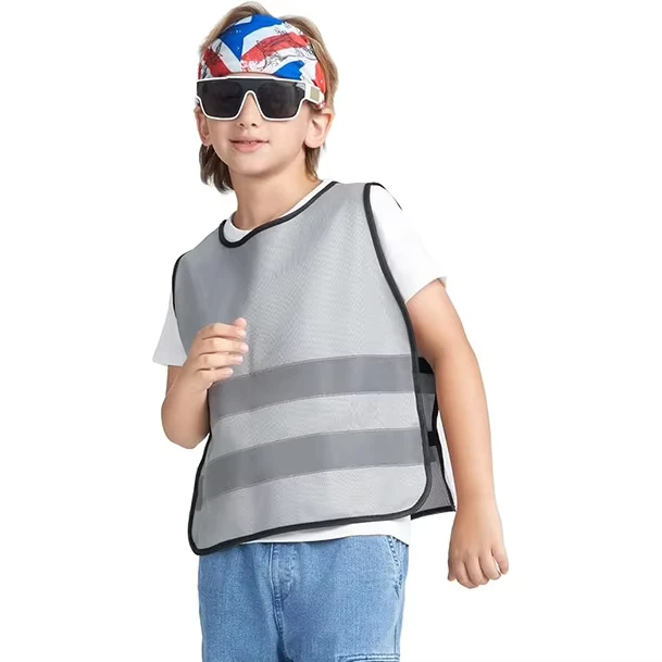 Kids ANSI Class 2 Lightweight High Visibility Reflective Safety Vest
