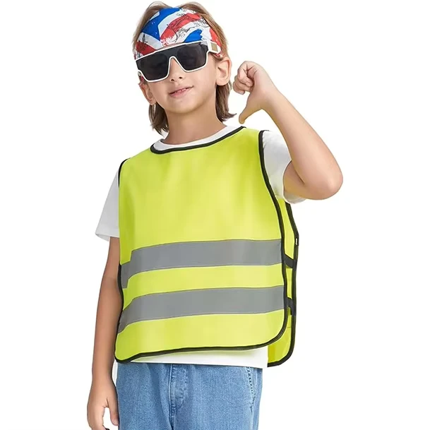 Kids ANSI Class 2 Lightweight High Visibility Reflective Safety Vest