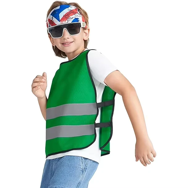 Kids ANSI Class 2 Lightweight High Visibility Reflective Safety Vest