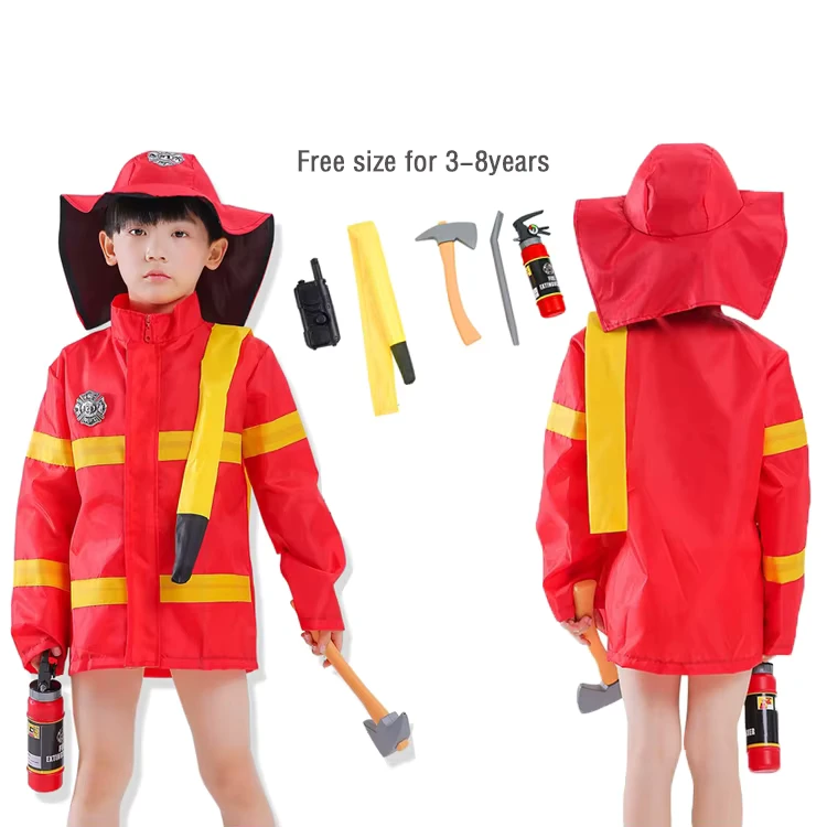 Kids-Fire-Chief-Role-Play-Costume-Dress-Up-Set-with-Accessories