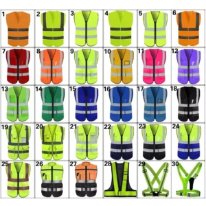 Kids’ High Visibility Reflective Safety Vest Zip Pockets