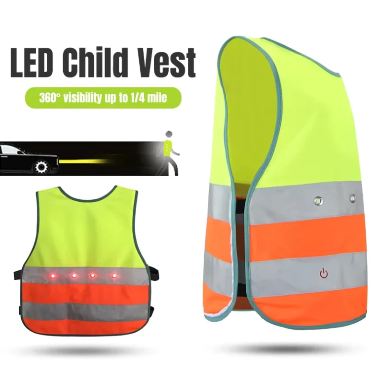 Kids-High-Visibility-USB-Rechargeable-LED-Reflective-Safety-Vest-with-Adjustable-Waist