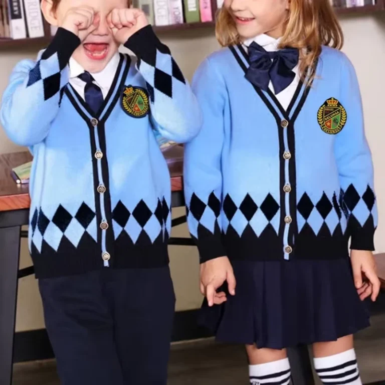 Kids-Polyester-Formal-School-Uniform-Set-with-Sweater-Vest-Shirt-Tie-Plaid-Skirt-and-Pants