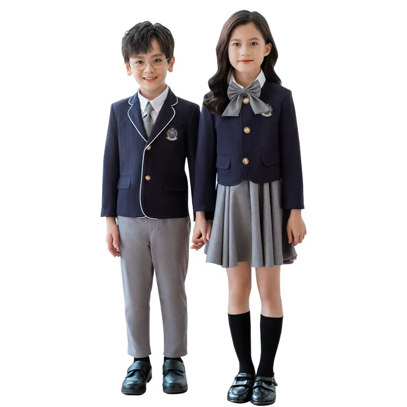 Kids School Uniform Set for Kindergarten and Elementary School, Classwear