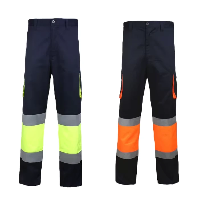 Kinglong Safety Work Trousers Multi Pockets Work Pants Men Reflective Hi Vis Workwear Trousers