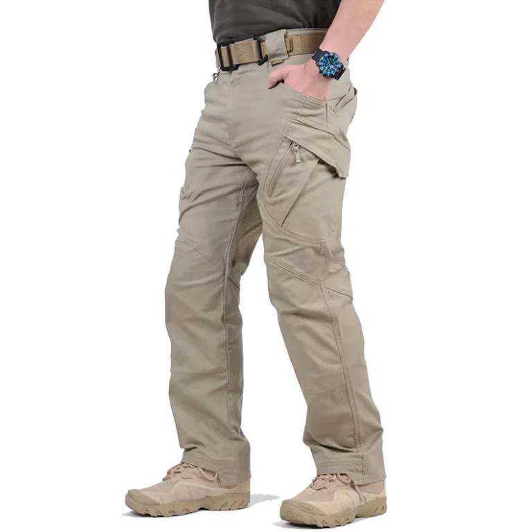 Kippo-Mens-Plus-Size-Cargo-Pants-Multi-pocket-Outdoor-Wear-Resistant-Loose-Waterproof-Fishing-Mountaineering-Travel-Pants