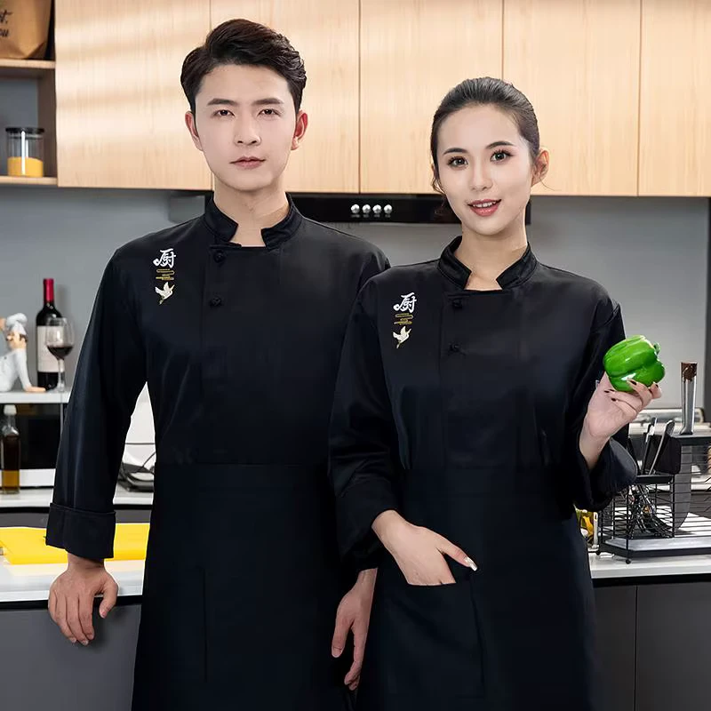 Kitchen Clothes OEM Factory Hospitality Restaurant Chef Coat Jacket Long Sleeved