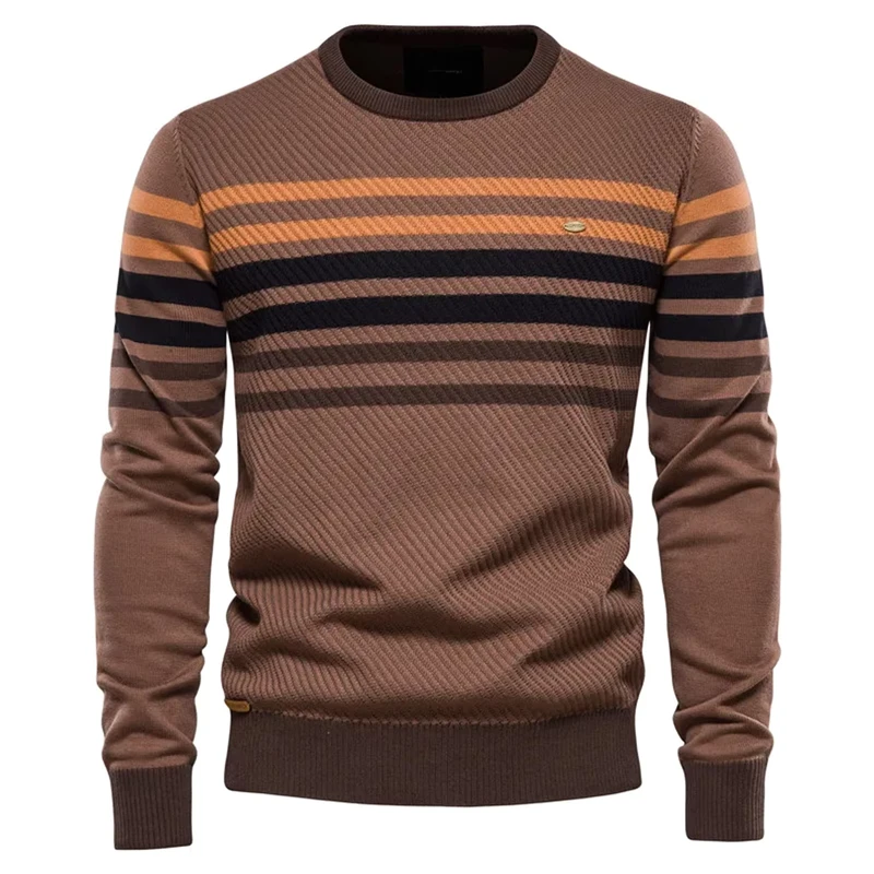 Knitwear Manufacturers Custom Men's Winter Crew Neck Pullover Sweater
