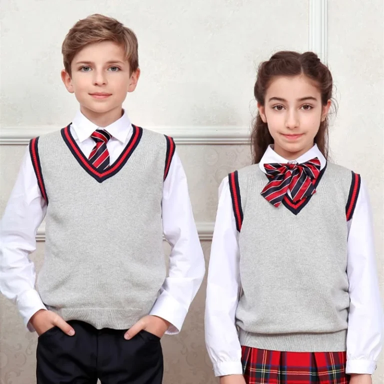 Korean-High-School-Uniforms-Stylish-V-neck-Sleeveless-Beautiful-Knitted-Children-Sleeveless100-Cotton-School-Clothes-Knit-Vest