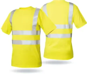 LX Breathable Anti pilling Birdeye Single Jersey Hi Vis Safety Reflective Polo T Shirt
