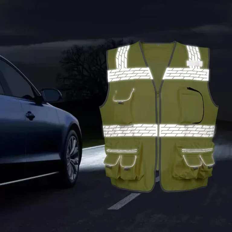 LX-High-Quality-CE-Certified-Reflective-Hi-Vis-ANSI-CLASS-2-LED-FLASH-100-Poly-Construction-Safety-Vest-Breathable-Water-Proof