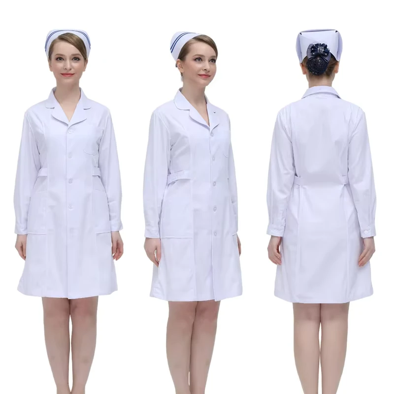 Lab Coats White for Women and Men Medical Student White Coat School Laboratory Physician Doctor Consultation Professional Gown