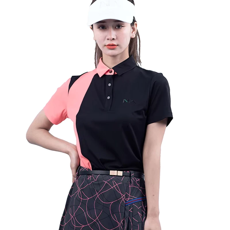 Ladies Polo Shirt with Collar Women Golf Shirt Embroidered