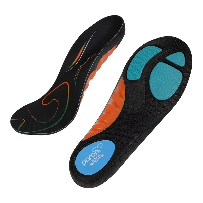 Lao Song Unisex Whale Design Full Length Arch Support PU Stabilizer Shock Absorption Breathable Sports Comfort Insoles