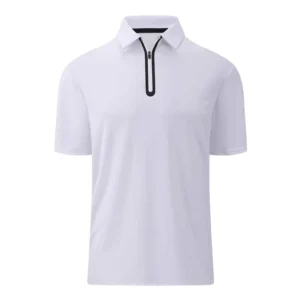 Large size Short sleeved Polo Shirt. Can Be Worn for Relaxed Casual Wear. With a Half zip Design. Suitable for 300 Pounds