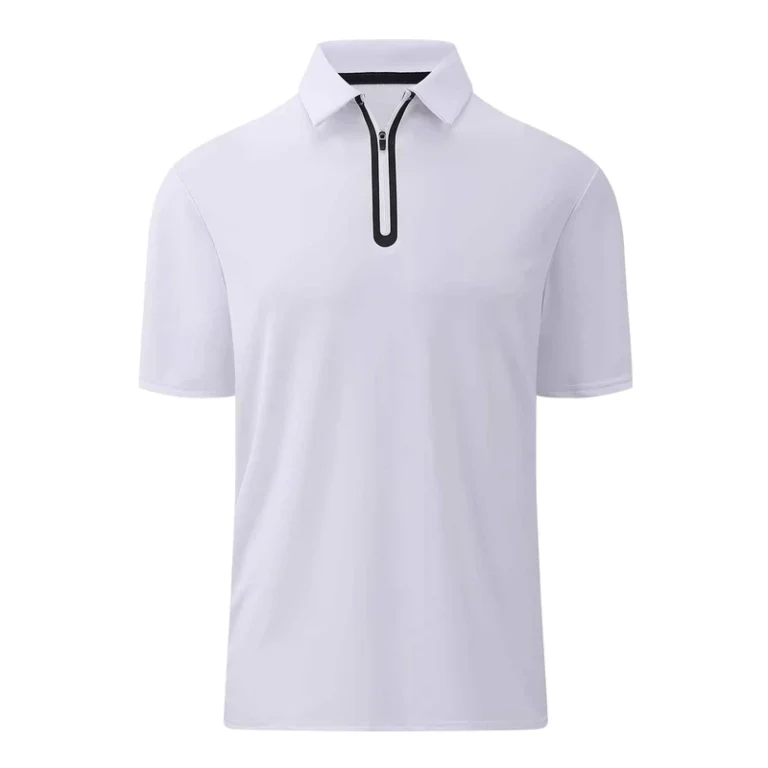 Large-size-Short-sleeved-Polo-Shirt.-Can-Be-Worn-for-Relaxed-Casual-Wear.-With-a-Half-zip-Design