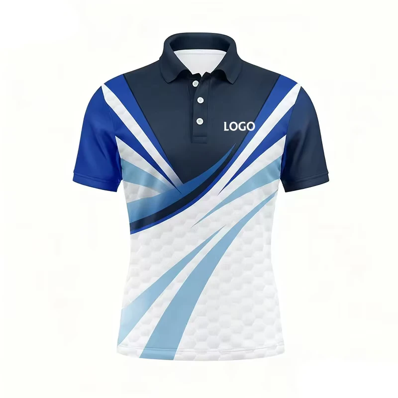 Latest Design Regular Fit Unisex Quick Dry Breathable Eco Friendly 100% Polyester Short Sleeve Printed Sports Custom Logo Polo