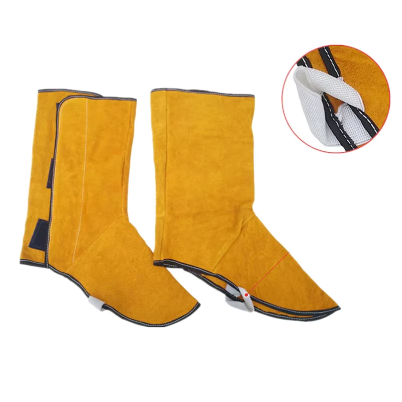 Leather Welding Foot Protection Welding Leggings