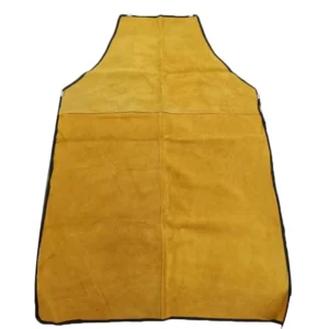 Leather Welding Jackets 103cm Length Long Apron Flame Resistant Welder Clothes Coat with Sleeves Wear Resistant Anti Scald Cape