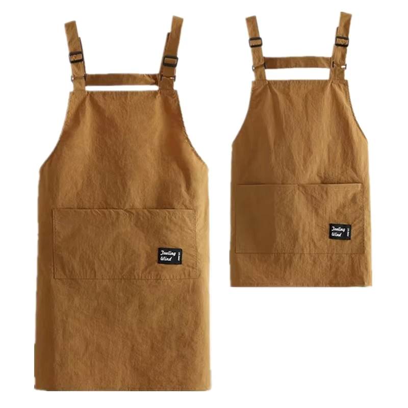 Light Weight Cafe Barber Kitchen Bar Waterproof Adjustable Waiter Waitress Working Uniform Trendy Aprons Unisex Apron