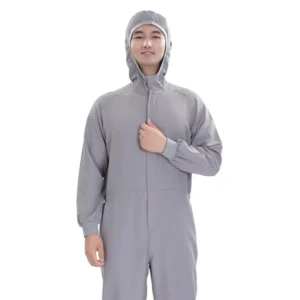 Lightweight 100% Polyester One Piece Protective Coverall 110gsm Dustproof Workwear OEM Factory Uniform