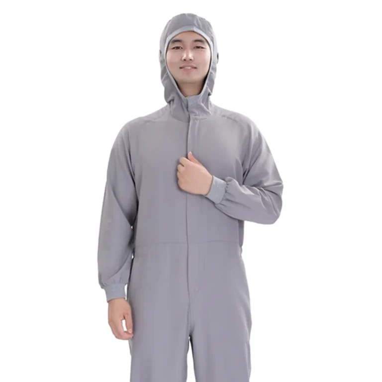 Lightweight-100-Polyester-One-Piece-Protective-Coverall-110gsm-Dustproof-Workwear-OEM-Factory-Uniform