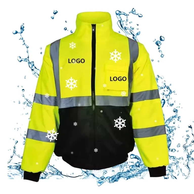 Lightweight-Breathable-Multi-Pockets-Long-Sleeve-Hi-Vis-Construction-Reflective-Jacket-for-Winter