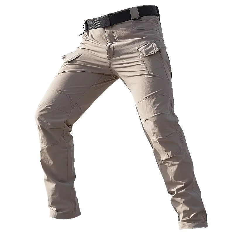 Lightweight Casual Tactical Pants Mid-Rise Waterproof Quick-Drying Breathable Summer Pants