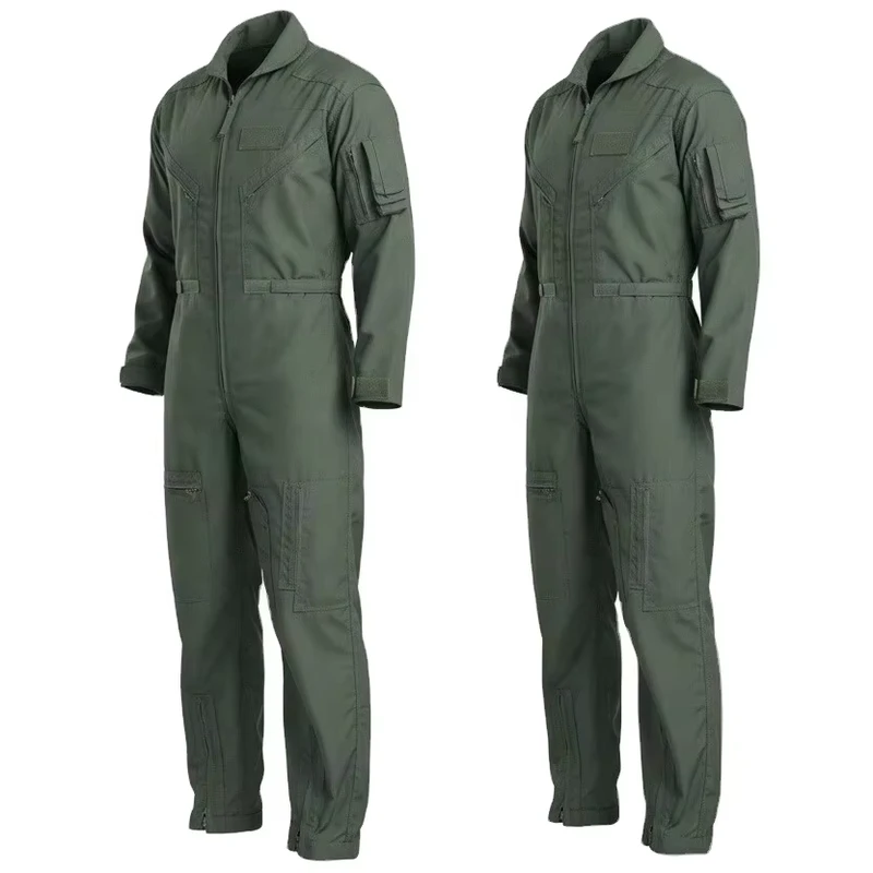 Lightweight Cotton Pilot Suit Flame Resistant Aviation Safety Clothing FR Design Flying Coveralls