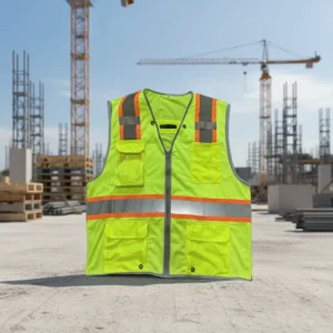 Lightweight Hi-Vis Reflective Safety Vest for Construction and Road Work