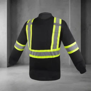 Lightweight Mesh Moisture Wicking Hi Vis Road Construction Highway Custom Logo Reflective Safety T-Shirt