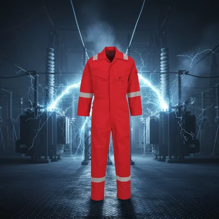 Lightweight-NFPA-2112-Red-Working-Safety-FR-Coverall-HRC2-Oeko-Tex-Certified-Windproof-Breathable