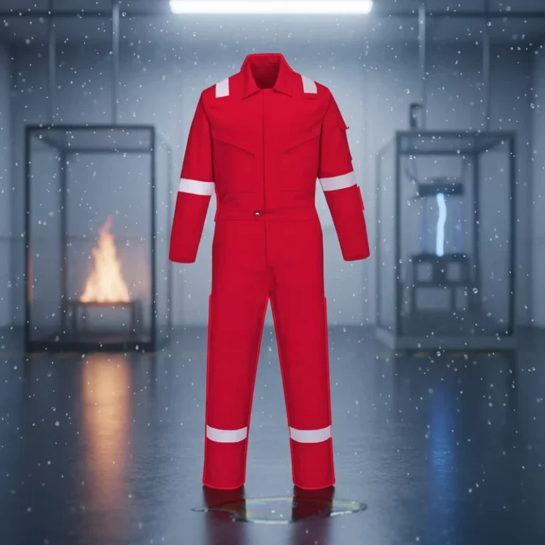 Lightweight-NFPA-2112-Red-Working-Safety-FR-Coverall-Oeko-Tex-Certified-Windproof-Breathable-1