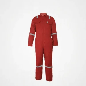 Lightweight NFPA 2112 Red Working Safety FR Coverall Oeko Tex Certified Windproof & Breathable