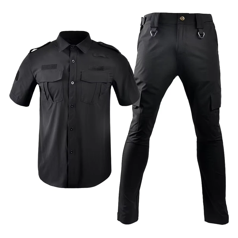 Lightweight Security Guard Uniform Polyester Quick Drying Unisex Summer Uniform